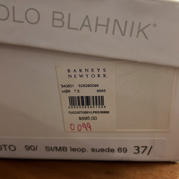 Manolo Blahnik Leopard Suede Tucciototo Pump - Gently Worn - Picture 5 of 6